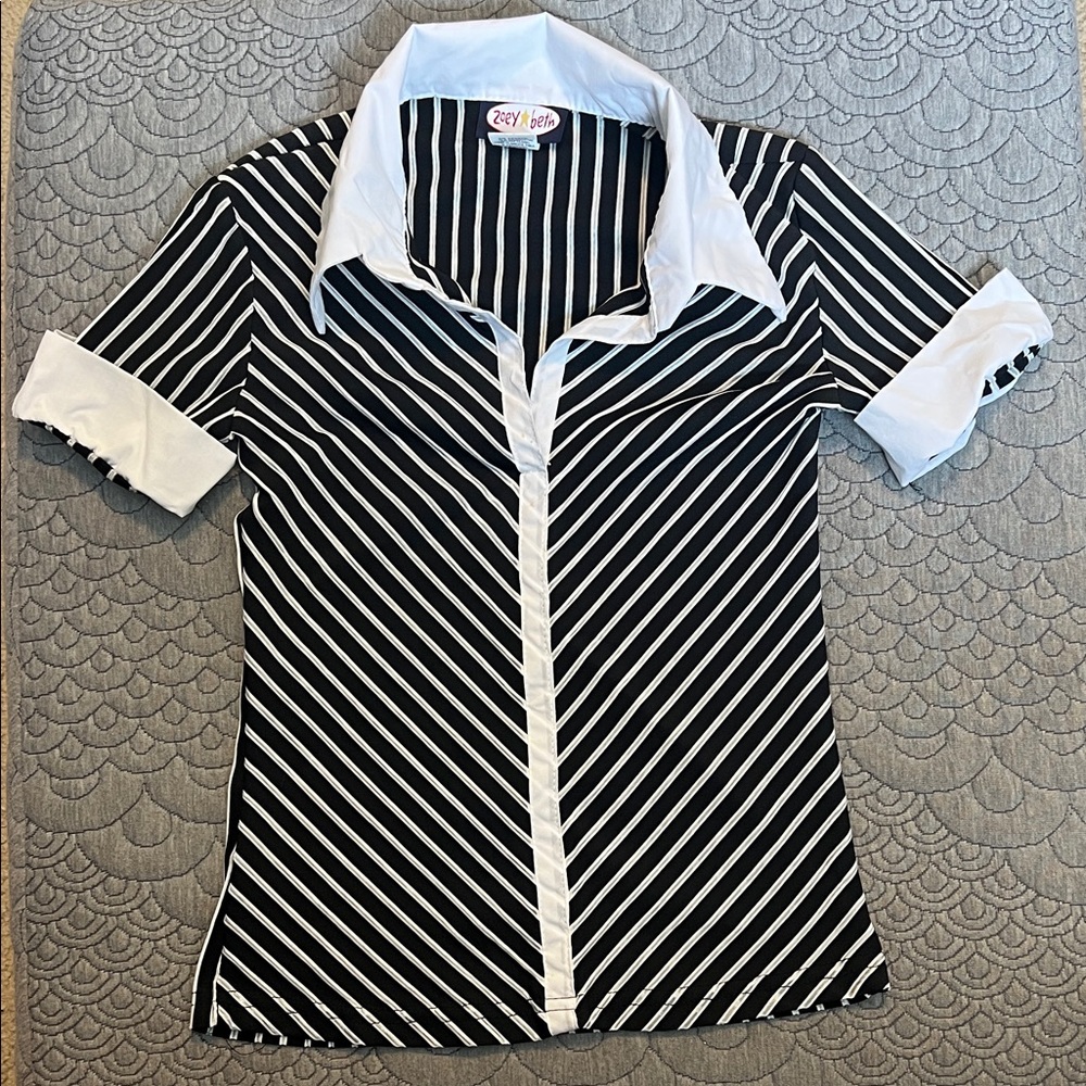 Stylish Black and White Kids Blouse